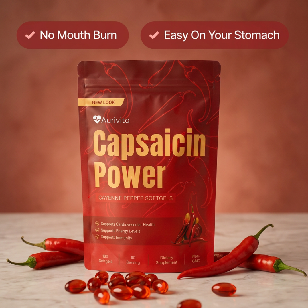 Aurivita Capsaicin Power - Cayennepfeffer-Weichkapseln