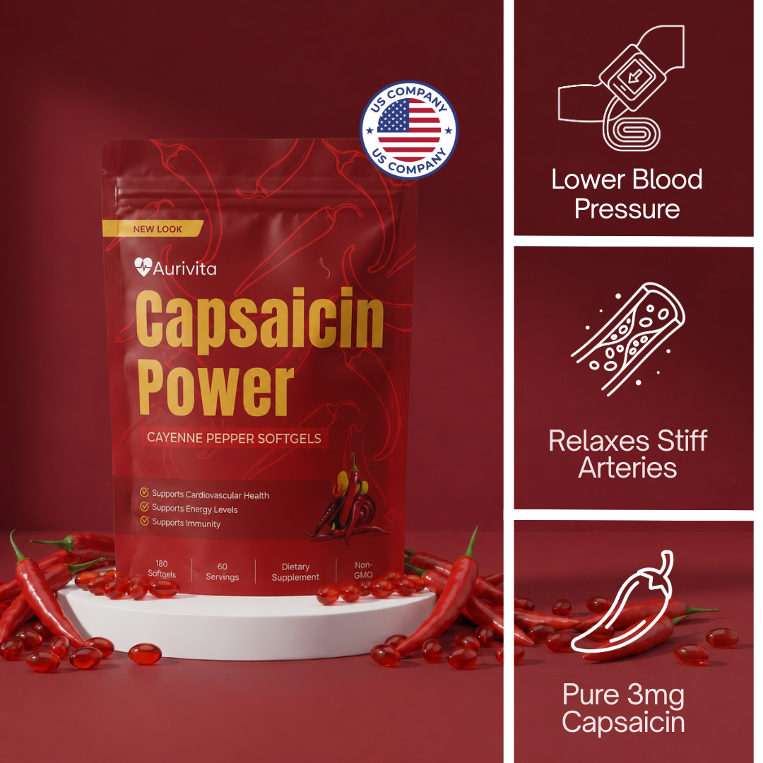 Aurivita Capsaicin Power - Cayennepfeffer-Weichkapseln