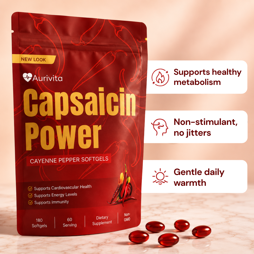 Aurivita Capsaicin Power - Cayennepfeffer-Weichkapseln