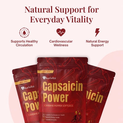 Aurivita Capsaicin Power - Cayennepfeffer-Weichkapseln