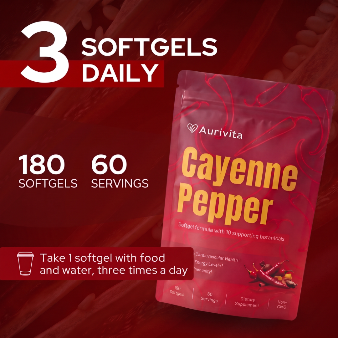 Aurivita Capsaicin Power - Cayennepfeffer-Weichkapseln