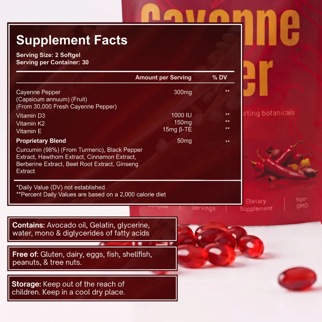 Aurivita Capsaicin Power - Cayennepfeffer-Weichkapseln