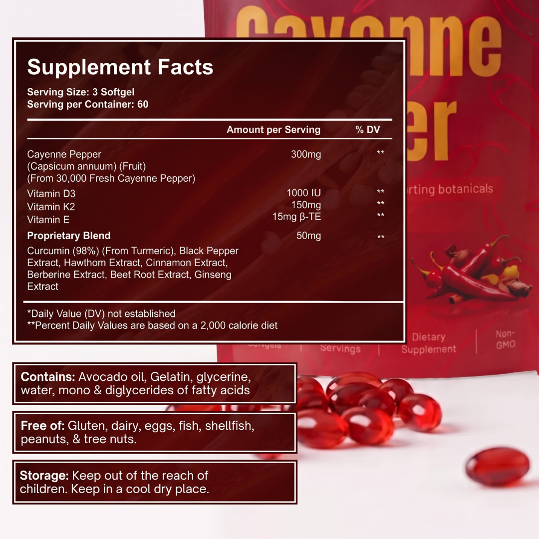 Aurivita Capsaicin Power - Cayennepfeffer-Weichkapseln