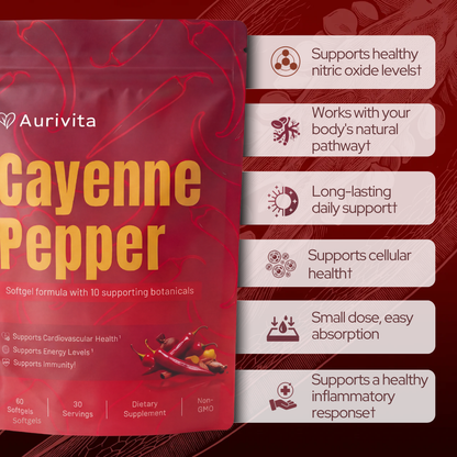 Aurivita Capsaicin Power - Cayennepfeffer-Weichkapseln