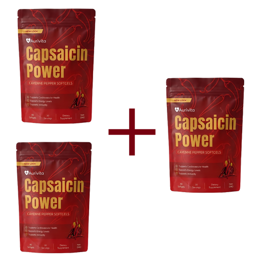 Aurivita Capsaicin Power - Cayennepfeffer-Weichkapseln