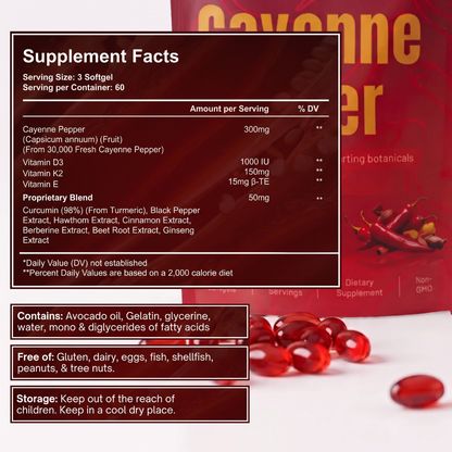 Aurivita Capsaicin Power - Cayennepfeffer-Weichkapseln
