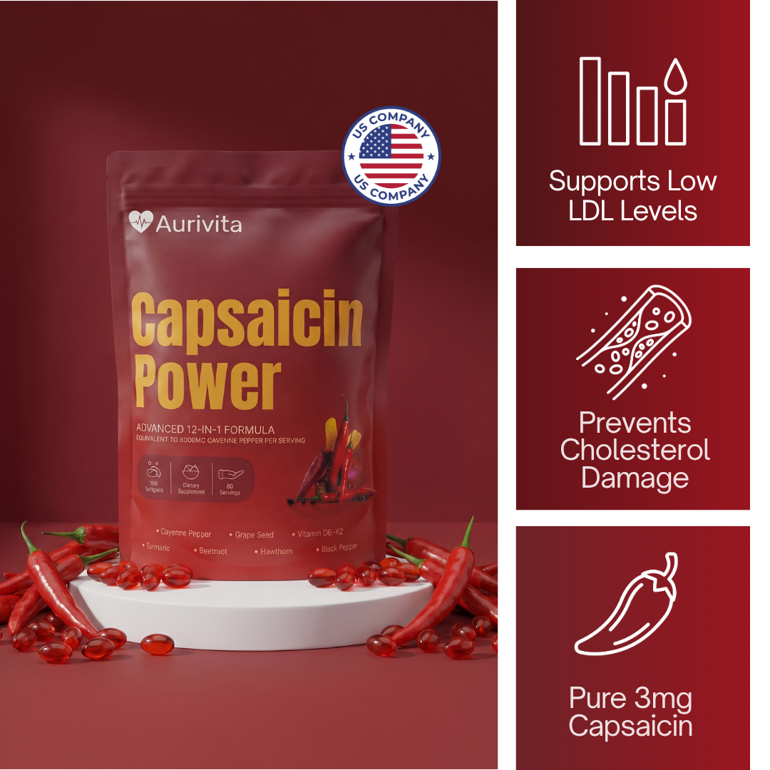 Aurivita Capsaicin Power - Cayennepfeffer-Weichkapseln