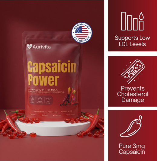Aurivita Capsaicin Power - Cayennepfeffer-Weichkapseln