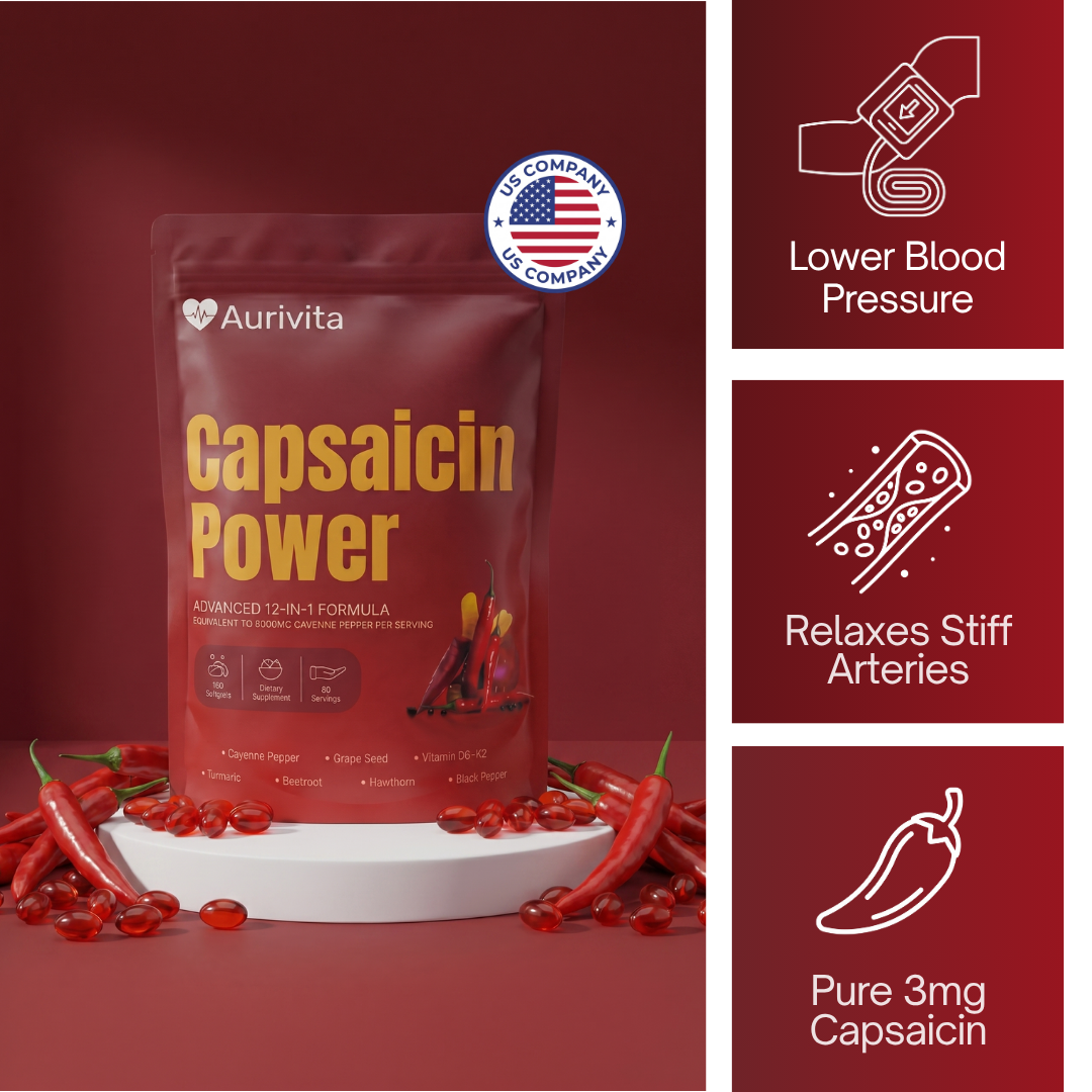 Aurivita Capsaicin Power - Cayennepfeffer-Weichkapseln