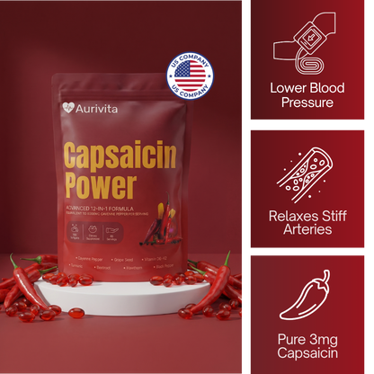 Aurivita Capsaicin Power - Cayennepfeffer-Weichkapseln
