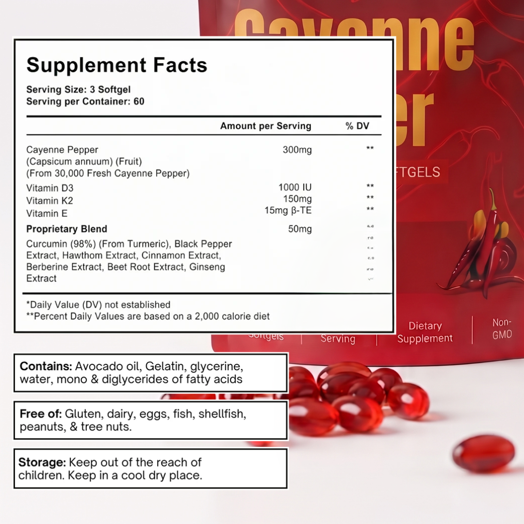 Aurivita Capsaicin Power - Cayennepfeffer-Weichkapseln