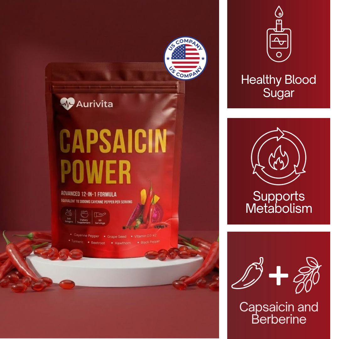Aurivita Capsaicin Power - Cayennepfeffer-Weichkapseln