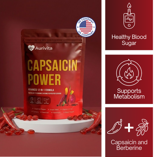 Aurivita Capsaicin Power - Cayennepfeffer-Weichkapseln