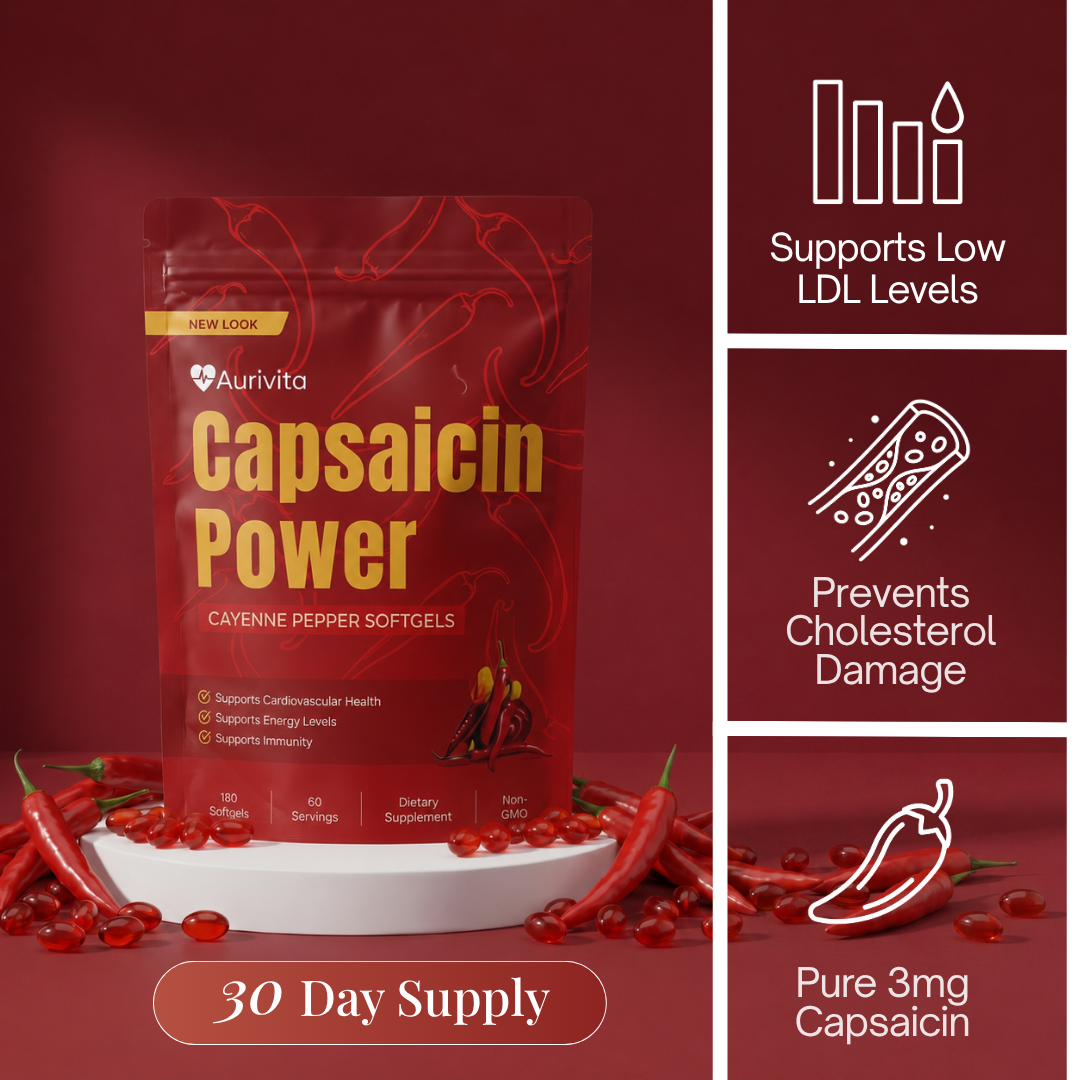 Aurivita Capsaicin Power - Cayennepfeffer-Weichkapseln