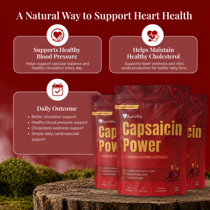 Aurivita Capsaicin Power - Cayennepfeffer-Weichkapseln