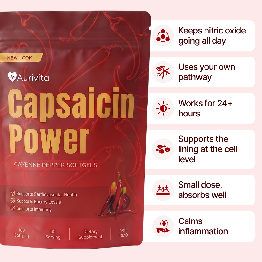 Aurivita Capsaicin Power - Cayennepfeffer-Weichkapseln
